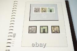 Germany 1968-1982 Collection Of 450+ Stamps All Mint Never Hinged Lindner Album