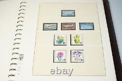 Germany 1968-1982 Collection Of 450+ Stamps All Mint Never Hinged Lindner Album
