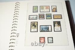 Germany 1968-1982 Collection Of 450+ Stamps All Mint Never Hinged Lindner Album