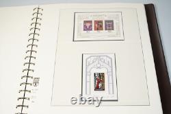 Germany 1968-1982 Collection Of 450+ Stamps All Mint Never Hinged Lindner Album