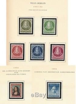 Germany & Berlin 1949 1951 MNH HCV Stamp Collection in Brussels Expo Album