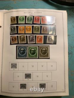 Germany Collection 2500+ Minkus Album 1849-1975 Bavaria, Reich, occupied, DDR