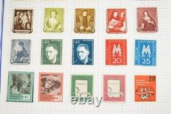 Germany Collection Of 2,450+ Stamps Mint & Used Stored In Mystic Voyager Album