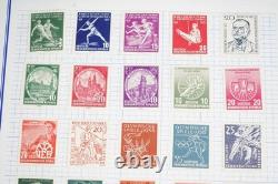 Germany Collection Of 2,450+ Stamps Mint & Used Stored In Mystic Voyager Album