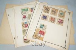 Germany Collection Of 600+ Used Stamps Town & Railroad Cancels On Album Pages