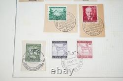 Germany Collection Of 600+ Used Stamps Town & Railroad Cancels On Album Pages