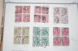 Germany Collection Of 600+ Used Stamps Town & Railroad Cancels On Album Pages