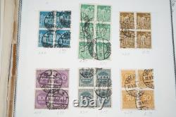 Germany Collection Of 600+ Used Stamps Town & Railroad Cancels On Album Pages