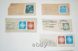 Germany Collection Of 600+ Used Stamps Town & Railroad Cancels On Album Pages