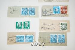 Germany Collection Of 600+ Used Stamps Town & Railroad Cancels On Album Pages