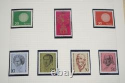 Germany Collection Of 700+ Stamps Mint & Used Stored In Album On Quadrille Pages