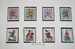 Germany Collection Of 700+ Stamps Mint & Used Stored In Album On Quadrille Pages