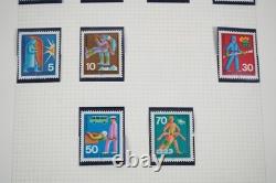 Germany Collection Of 700+ Stamps Mint & Used Stored In Album On Quadrille Pages