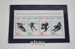 Germany Collection Of 700+ Stamps Mint & Used Stored In Album On Quadrille Pages