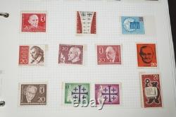 Germany Collection Of 750+ Stamps Mint & Used Stored In Lighthouse Album