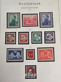 Germany DDR Stamp Collection in Lindner Album