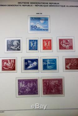 Germany & DDR Stamps Mostly NH Collection 1949-90 in 5 Albums