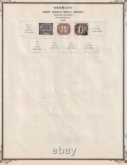 Germany Mint And Used Collection On Album Pages Dr. Schultz Estate Q189