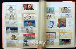 Germany Old Stamp Collection Lot of 227 MNH in Vintage German Stock Book Album