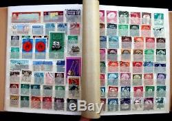 Germany Old Stamp Collection Lot of 789 MNH, MH & Used in Vintage Schaubek Album