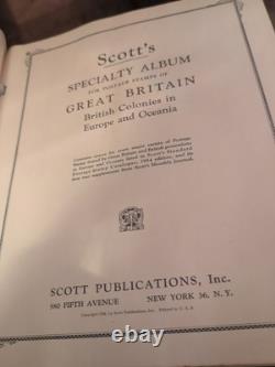Great Britain. British Colonies Stamps Collection In HUGE 1954 Scott Album 1850s+