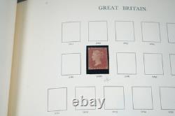 Great Britain Collection Of 1,100+ Stamps Mint & Used Stored In Stanley Album
