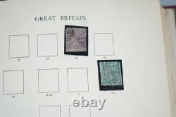 Great Britain Collection Of 1,100+ Stamps Mint & Used Stored In Stanley Album