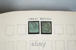 Great Britain Collection Of 1,100+ Stamps Mint & Used Stored In Stanley Album