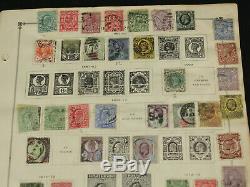Great Britain Stamp Collection Lot Scott Album Pages withEarly, Fancy Cancels++