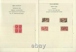 Great Britain Stamp Collection in Safe Dual Album, 1934-51, Specialized, JFZ