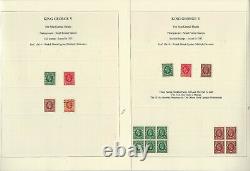 Great Britain Stamp Collection in Safe Dual Album, 1934-51, Specialized, JFZ