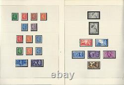 Great Britain Stamp Collection in Safe Dual Album, 1934-51, Specialized, JFZ