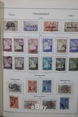 Greece Stamp Collection in KA-BE Album & 880 Stamps Used Some Unused -ST-096