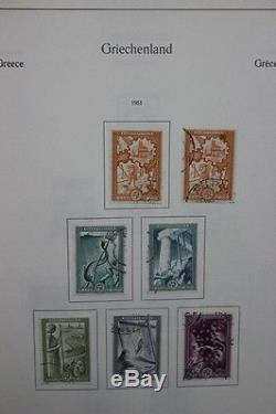 Greece Stamp Collection in KA-BE Album & 880 Stamps Used Some Unused -ST-096