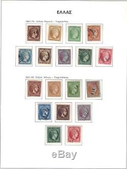 Greece Stamp collection 1861 in unhinged album