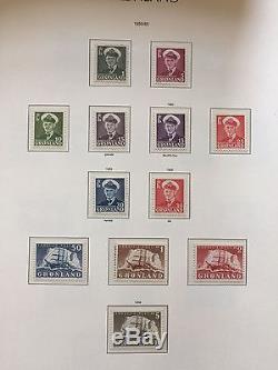 Greenland 1938-2001 100% compl MNH collection in album incl. 1945 liberation set