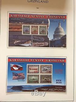 Greenland 1938-2001 100% compl MNH collection in album incl. 1945 liberation set