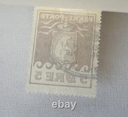 Greenland Stamp Collection 1938-1970s 5 Album Pages Pakke-Porto Used Mint