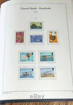 Guernsey/Jersey Stamp Collection in Beautiful Lighthouse Album + 299 MNH HCV$$