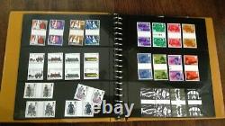 Gutter Pair Collection Unfolded 1972-1988 Fv Mnh Stamps £177 Lindner Album