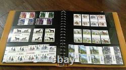 Gutter Pair Collection Unfolded 1972-1988 Fv Mnh Stamps £177 Lindner Album