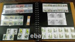 Gutter Pair Collection Unfolded 1972-1988 Fv Mnh Stamps £177 Lindner Album