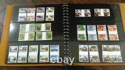 Gutter Pair Collection Unfolded 1972-1988 Fv Mnh Stamps £177 Lindner Album