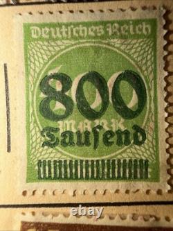 H. E. Harris Discoverer Worldwide Stamp Album with Used Stamps, Germany Japan