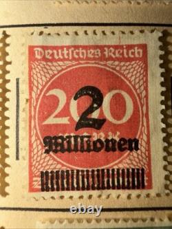 H. E. Harris Discoverer Worldwide Stamp Album with Used Stamps, Germany Japan