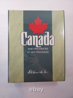 H. E. Harris Stamp Album CANADA & PROVINCES Many Stamps inc. 1800s