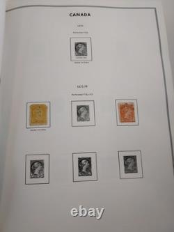 H. E. Harris Stamp Album CANADA & PROVINCES Many Stamps inc. 1800s