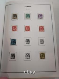 H. E. Harris Stamp Album CANADA & PROVINCES Many Stamps inc. 1800s