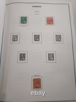 H. E. Harris Stamp Album CANADA & PROVINCES Many Stamps inc. 1800s