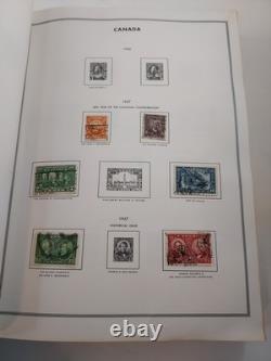 H. E. Harris Stamp Album CANADA & PROVINCES Many Stamps inc. 1800s